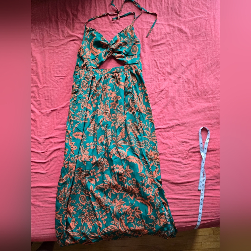 Shein Tropical Print Maxi Dress - Picture 3 of 4